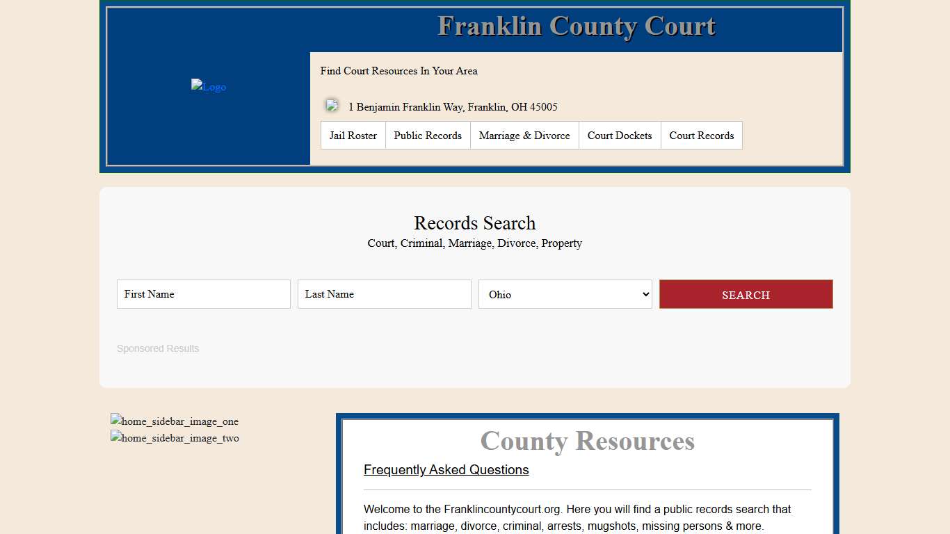 Franklin County Court Records Search